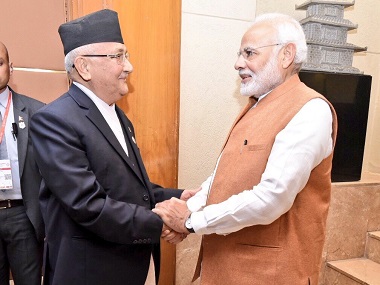 Narendra Modi meets KP Sharma Oli on sidelines of BIMSTEC summit, discusses ways to deepen ties Narendra Modi meets KP Sharma Oli on sidelines of BIMSTEC summit, discusses ways to deepen ties
