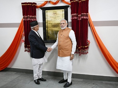 Narendra Modi, KP Sharma Oli inaugurate Nepal-Bharat Maitri Pashupati Dharamshala in Kathmandu Narendra Modi, KP Sharma Oli inaugurate Nepal-Bharat Maitri Pashupati Dharamshala in Kathmandu