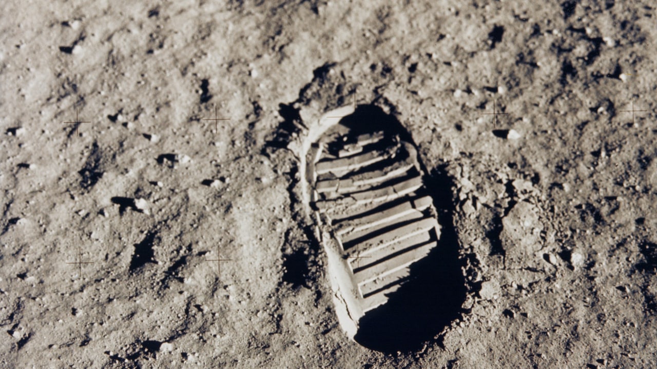 The popular photograph of the bootprint captured by Armstrong during NASA's Apollo 11 in 1969. Image courtesy: NASA