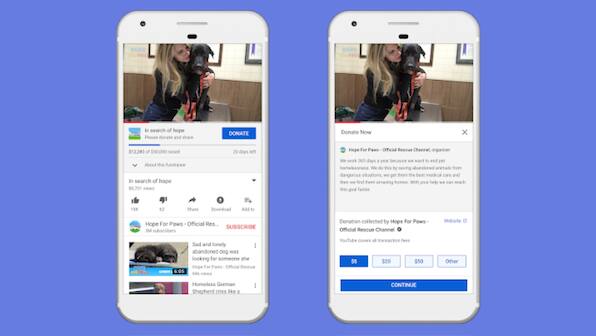 YouTube announces a suite of fundraising tools for non-profit charities
