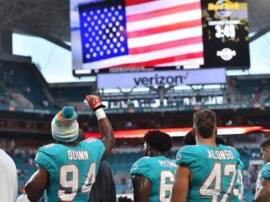 US President Donald Trump renews attacks on NFL players for protesting during national anthem