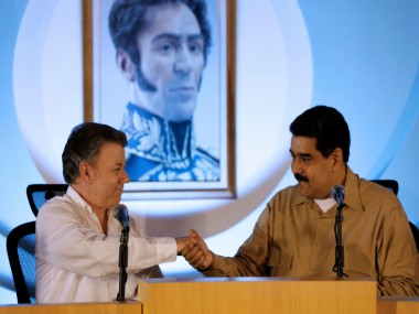 Colombia president Juan Manuel Santos says Nicolas Maduro's days as President of Venezuela are numbered Colombia president Juan Manuel Santos says Nicolas Maduro's days as President of Venezuela are numbered