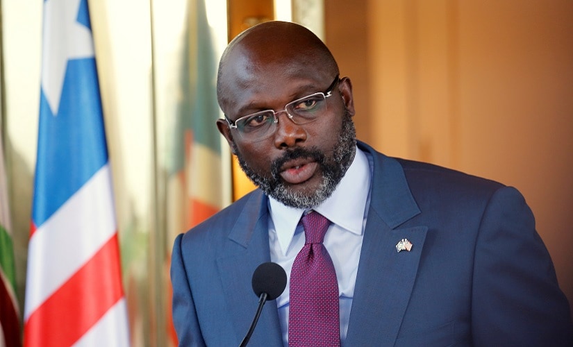 File image of Liberia's President George Weah. Reuters