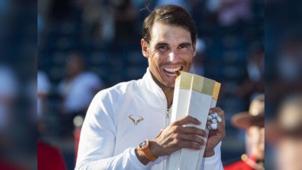 Canada Open: Rafael Nadal overcomes Greek birthday boy Stefanos Tsitsipas in straight sets to win 80th career title