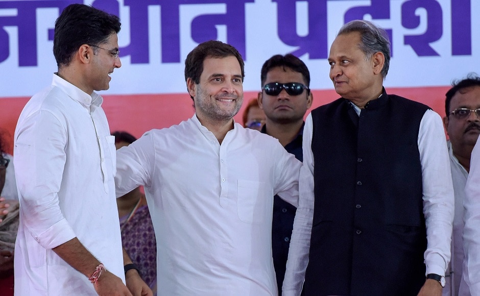 Rahul was also accompanied by AICC general secretary Ashok Gehlot. In his address, the Congress chief attacked Prime Minister Narendra Modi over Rafale deal, unemployment and farmer suicides. PTI Rahul was also accompanied by AICC general secretary Ashok Gehlot. In his address, the Congress chief attacked Prime Minister Narendra Modi over Rafale deal, unemployment and farmer suicides. PTI