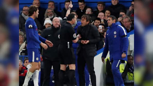 The Football Association authorises referees in England's lower leagues to show cards to managers for misconduct