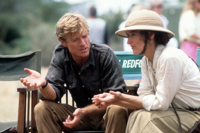   Robert Redford and Meryl Streep on the set film Out Of Africa / Image from Facebook. 