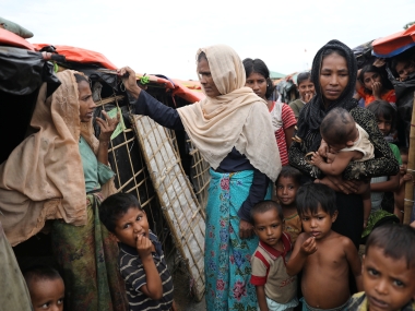 Myanmar asks Bangladesh to stop giving aid to 6,000 Rohingya refugees stranded on border Myanmar asks Bangladesh to stop giving aid to 6,000 Rohingya refugees stranded on border
