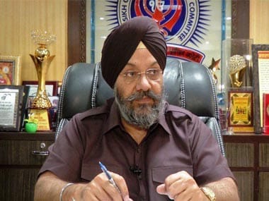 Filei image of DSGMC president Manjit Singh GK. ANI