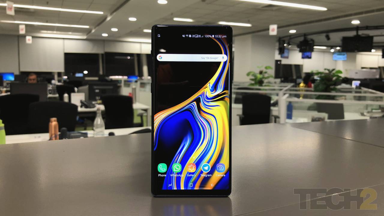 The Samsung Galaxy Note 9. Image: tech2/Sheldon Pinto