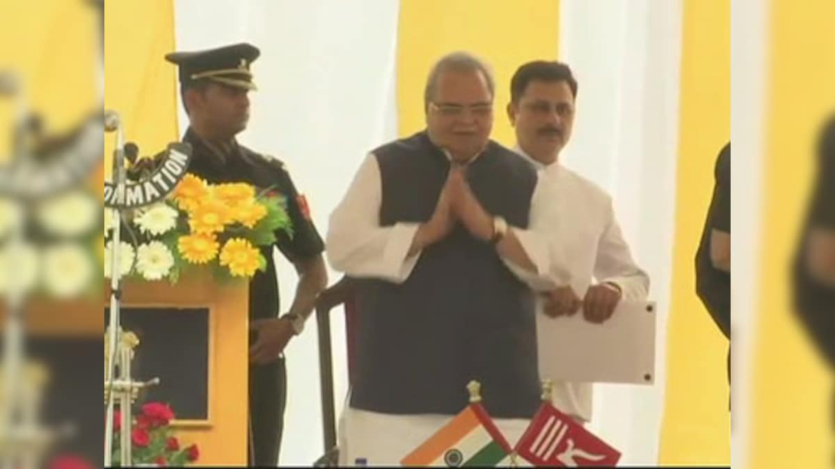 Satya Pal Malik sworn-in as new Governor of Jammu and Kashmir in Srinagar, replaces NN Vohra