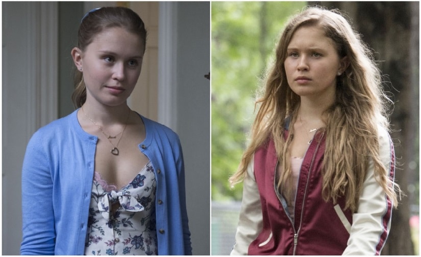 The enigmatic Amma presents the face of a docile Southern belle to her mother, but that of a hellraising teenager to the rest of the town. Image via HBO
