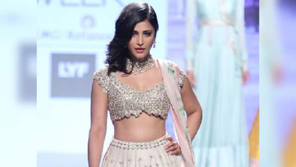 Shruti Haasan to walk the ramp for designers Saaksha and Kinni at upcoming Lakme Fashion Week