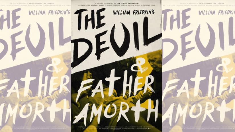 Poster for The Devil and Father Amorth. Netflix