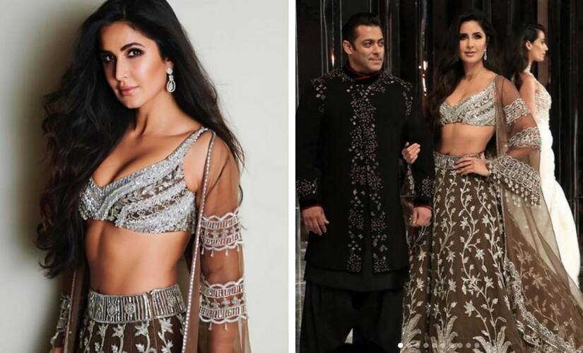 Katrina Kaif; Salman and Katrina at Manish Malhotra's show. Image from Instagram/@KatrinaKaif and @beingsalmankhanteam