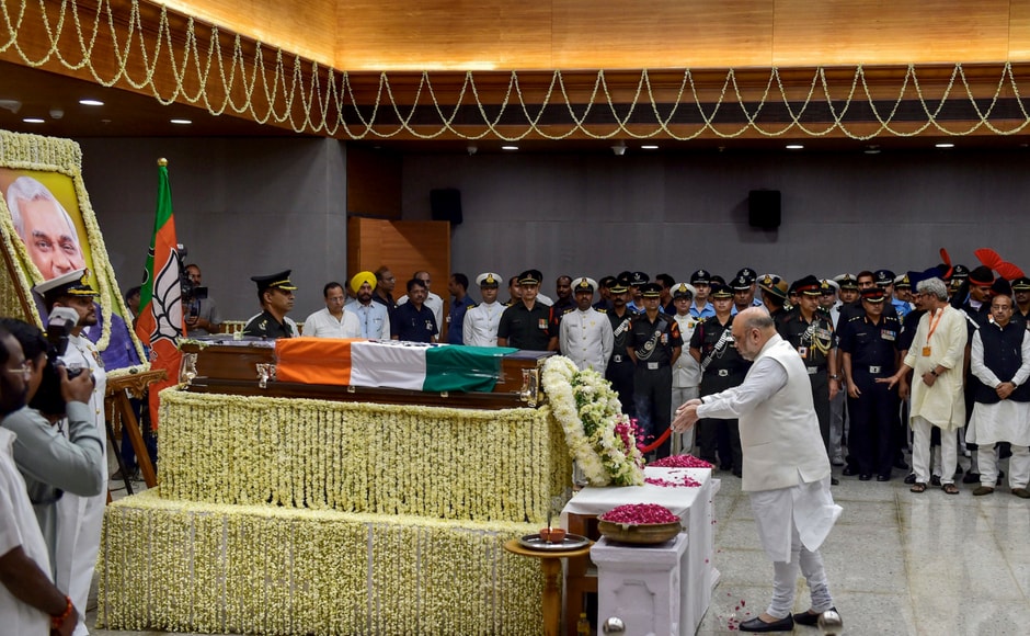 BJP president Amit Shah also paid tributes to the late ex-prime minister. He had said that India has lost its BJP president Amit Shah also paid tributes to the late ex-prime minister. He had said that India has lost its