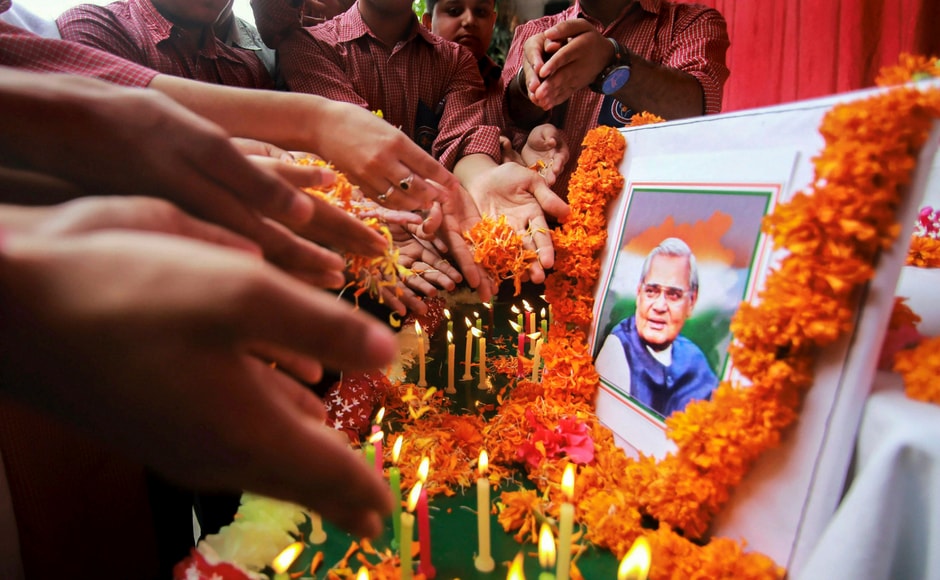 Former prime minister Atal Bihari Vajpayee passed away on Thursday aged 93. Following his death, the government declared a seven-day mourning period as a mark of respect to the ex-prime minister. PTI Former prime minister Atal Bihari Vajpayee passed away on Thursday aged 93. Following his death, the government declared a seven-day mourning period as a mark of respect to the ex-prime minister. PTI