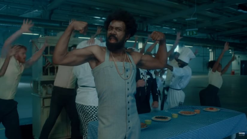 Still from Sir Henry's parody of This Is America. YouTube screengrab