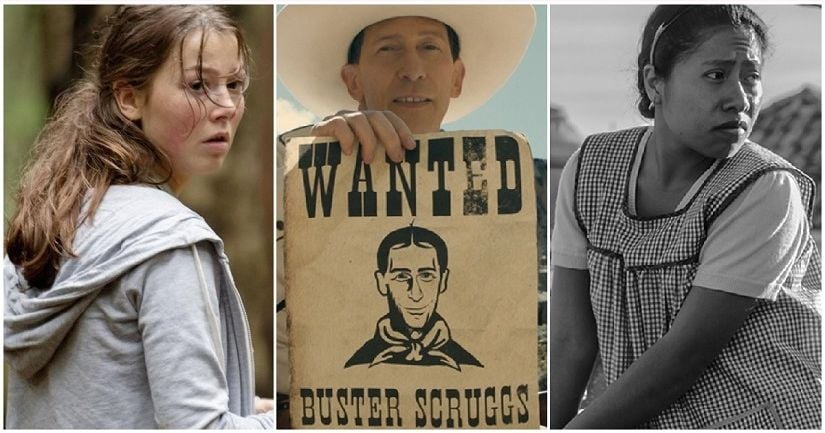 (From L-R) Stills from Netflix's Golden Lion contenders: 22 July, The Ballad of Buster Scruggs and Roma. Image via Twitter