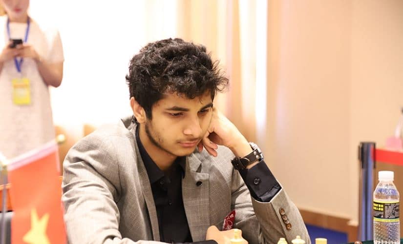 Vidit Gujrathi had a tough time in Danzhou. Image courtesy: Tournament website.