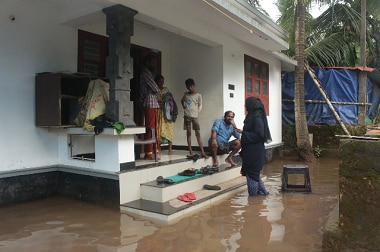 Vijayan's house in Kakkodi is still in the process of being cleaned. Image courtesy: Ramees Abdurehim