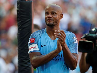 Soccer Football - FA Community Shield - Manchester City v Chelsea - Wembley Stadium, London, Britain - August 5, 2018 Manchester CityÕs Vincent Kompany applauds the fans after the match Action Images via Reuters/Craig Brough - RC1350532A70