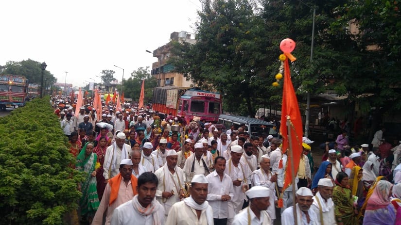 On the march. Image courtesy the writer