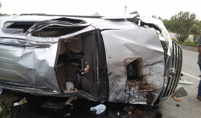 Two others were also injured in the accident which occurred when the car in which they were travelling overturned near Anneparthi. Firstpost/Dinesh Akula