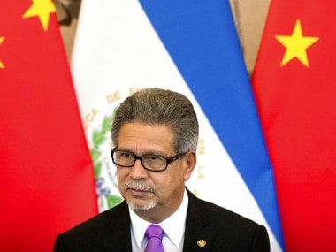 El Salvador's Foreign Minister Carlos Castaneda attends a signing ceremony to mark the establishment of diplomatic relations between El Salvador and China in Beijing. AP