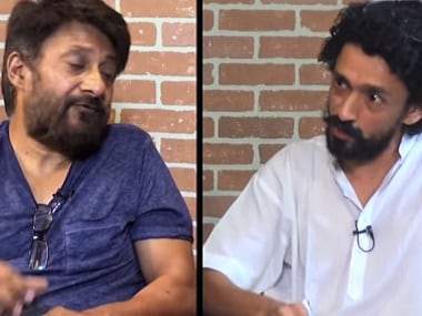 Vivek Agnihotri and Abhinandan Sekhri locked in conversation. Screen grab from YouTube