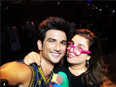 Sushant Singh Rajput shoots for Kizie Aur Manny first song with choreographer Farah Khan Sushant Singh Rajput shoots for Kizie Aur Manny first song with choreographer Farah Khan