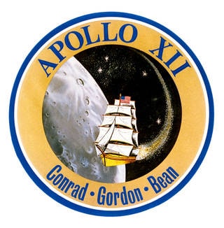 This is the official crew insignia for Apollo 12. Image courtesy: NASA