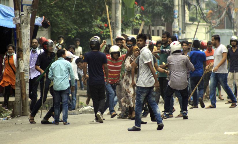 At Dhaka University, the week had been about the roadblock protests being steered by school students across Bangladesh. Image procured by Greeshma Rai