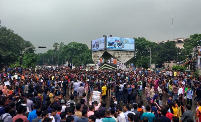 After a general body meeting, students across departments from Dhaka University decided to protest against the violence meted out to students at Shahbag the next day. Image procured by Greeshma Rai