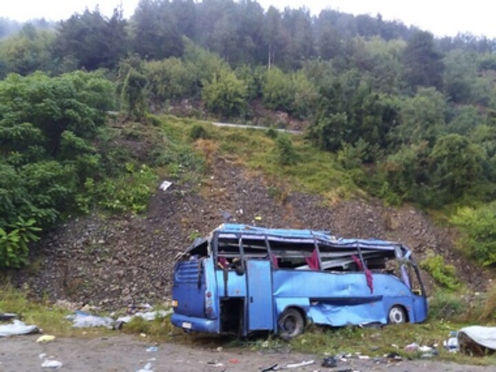 16 people killed in Bulgaria after tourist bus overturns on highway, five suffer life-threatening injuries