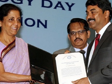 Defence Minister Nirmala Sitharaman new DRDO chief G Satheesh Reddy. PIB