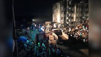 Two buildings collapse in Ahmedabad govt colony after rains; one body recovered, four rescued from debris