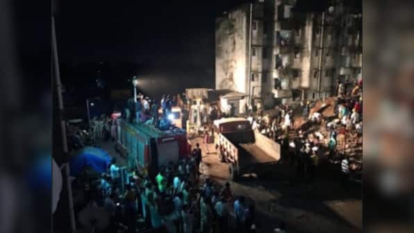 Two buildings collapse in Ahmedabad govt colony after rains; one body recovered, four rescued from debris