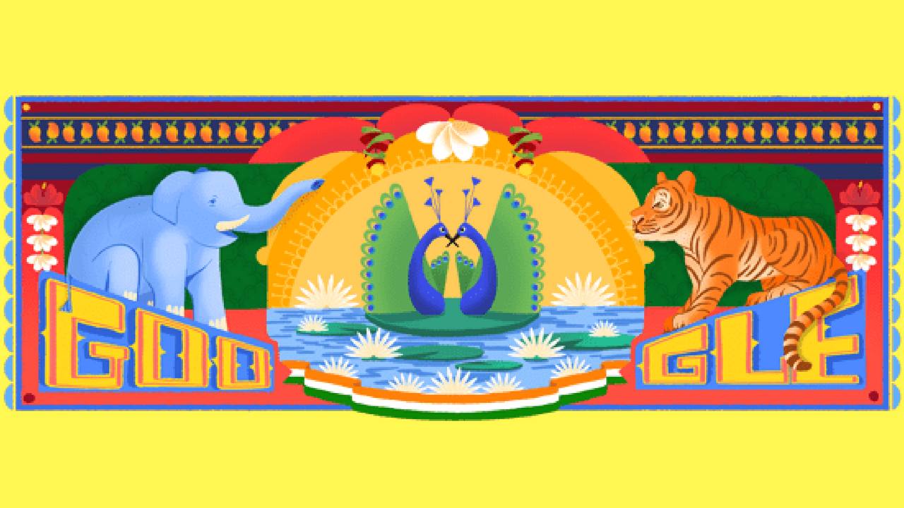 Google Doodle celebrates India's 72nd Independence Day by honouring its truck art Google Doodle celebrates India's 72nd Independence Day by honouring its truck art