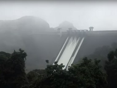 All five shutters of the Idukki Dam have been opened. Image Courtesy: 101Reporters