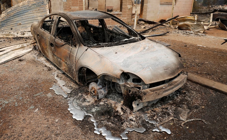 Widespread damage could been seen in the aftermath of the Carr Fire in California’s Redding City as it affected the residential areas. Reuters 