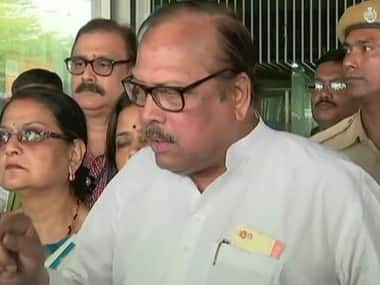 TDP MP SS Roy at the Silchar Airport on Thursday. CNN News18