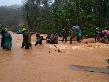 Flooding in Kodagu. Image courtesy: Twitter/@adgpi