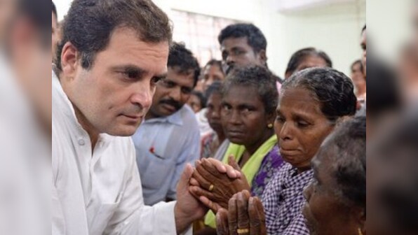 Rahul Gandhi in Kerala; updates: Congress chief begins two-day visit, meets flood victims at Chengannur camp