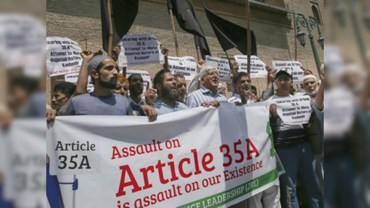 Abolishing Article 35A will dilute autonomy granted under Article 370 for Jammu and Kashmir, breach UN resolution