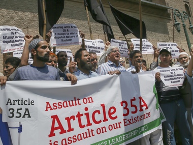 SC to hear Article 35A: Removing provision may cause fiery reaction in Jammu & Kashmir, caution intel officials SC to hear Article 35A: Removing provision may cause fiery reaction in Jammu & Kashmir, caution intel officials