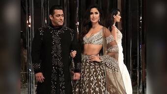 Salman Khan, Katrina Kaif display Manish Malhotra's wedding couture; Janhvi Kapoor, Khushi attend show
