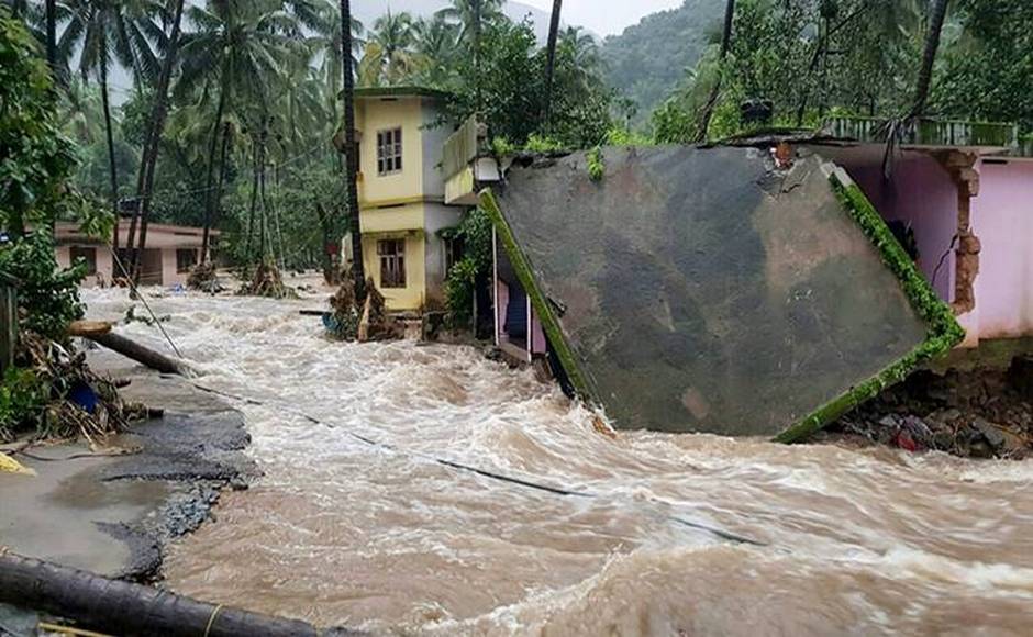 Flash flood, triggered by heavy rains, caused destruction of houses and major evacuation efforts had to be undertaken. PTI Flash flood, triggered by heavy rains, caused destruction of houses and major evacuation efforts had to be undertaken. PTI
