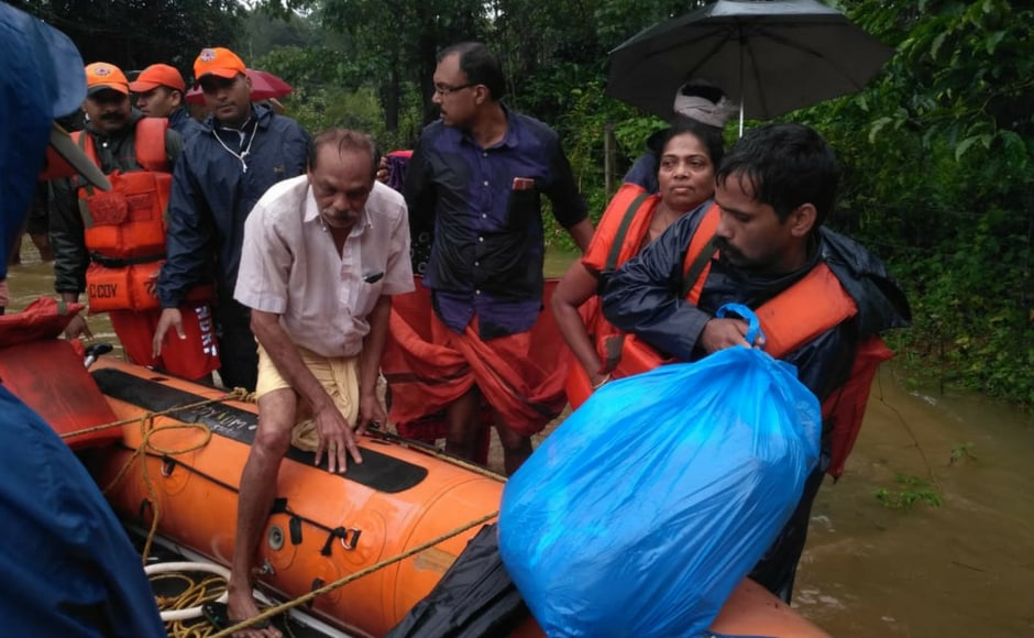 The red alert in Kasargode and Thiruvananthapuram districts was withdrawn on Friday though the warning continued in other 12 districts in Kerala. Image courtesy: Navy PRO The red alert in Kasargode and Thiruvananthapuram districts was withdrawn on Friday though the warning continued in other 12 districts in Kerala. Image courtesy: Navy PRO