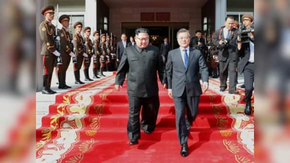 North and South Korea prepare for third summit as Pyongyang asks US to ease sanctions and stop denuclearisation demands
